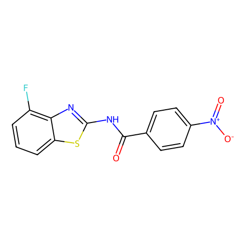 N-(4-fluoro-1,3-benzothiazol-2-yl)-4-nitrobenzamide structure