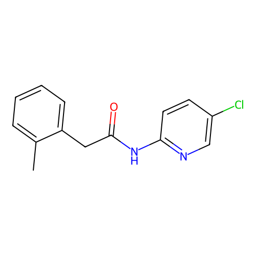 N-(5-chloropyridin-2-yl)-2-(2-methylphenyl)acetamide structure