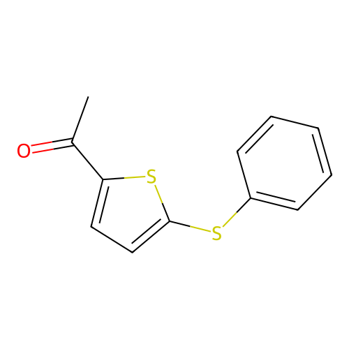 1-(5-Phenylsulfanylthiophen-2-yl)ethanone structure