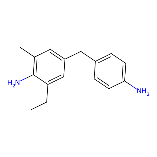 4-[(4-Aminophenyl)methyl]-2-ethyl-6-methylaniline structure