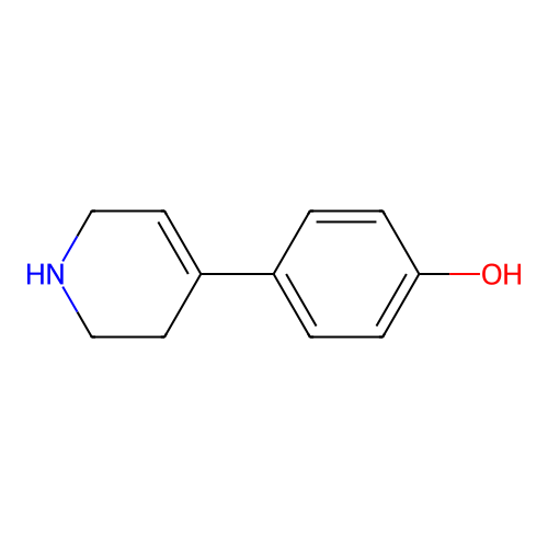 4-(1,2,3,6-Tetrahydropyridin-4-yl)phenol structure