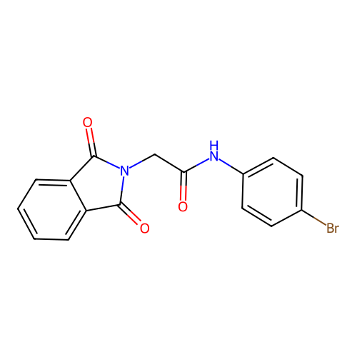 N-(4-bromophenyl)-2-(1,3-dioxoisoindol-2-yl)acetamide structure
