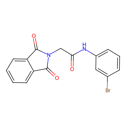 N-(3-bromophenyl)-2-(1,3-dioxo-2,3-dihydro-1H-isoindol-2-yl)acetamide structure