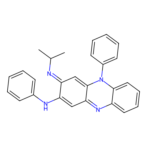 2-Phenazinamine, 3,5-dihydro-3-[(1-methylethyl)imino]-N,5-diphenyl- structure