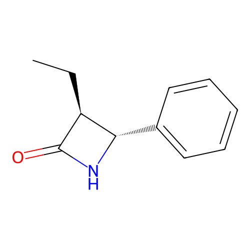 (3S,4R)-3-ethyl-4-phenylazetidin-2-one structure