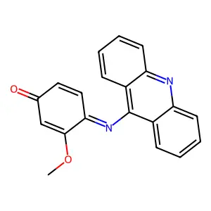 4-(9-Acridinylimino)-3-methoxy-2,5-cyclohexadien-1-one structure