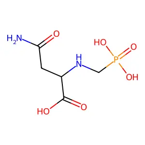 β-D-天冬氨酰氨甲基膦酸 structure