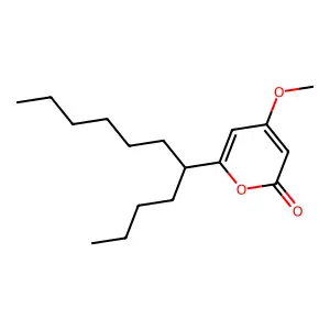 4-Methoxy-6-((1-butyl)heptyl)-2H-pyran-2-one structure