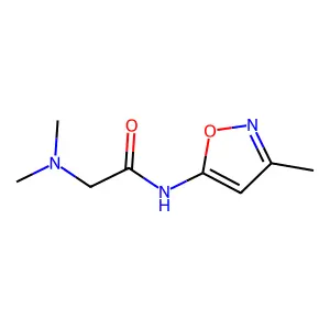 Isoxazole, 5-(2-(dimethylamino)acetamido)-3-methyl- structure