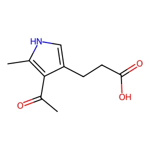 Pentafluorobenzyl 2-methyl-3-acetyl-4-(3-propionate)pyrrole structure