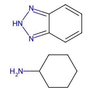 1H-Benzotriazole, compd. with cyclohexanamine (1:1) structure