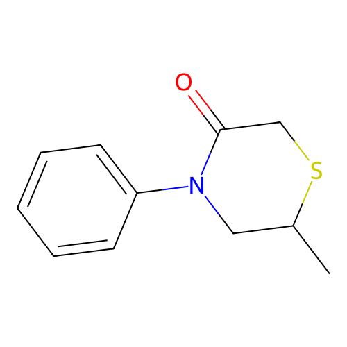 3-Thiomorpholinone, 6-methyl-4-phenyl- structure