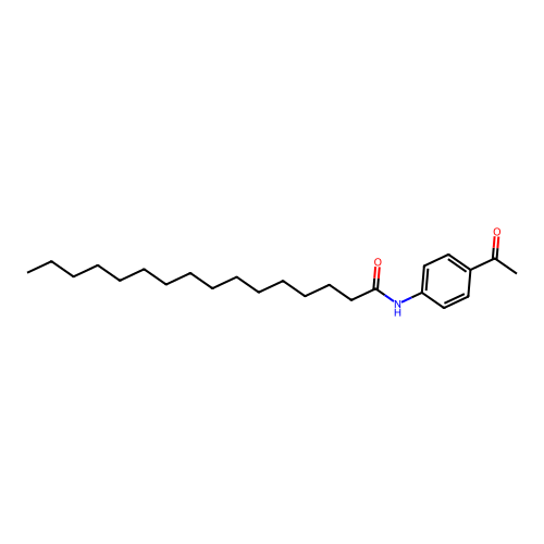 N-(4-乙酰苯基)十六烷酰胺 structure
