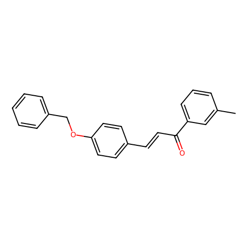 (2E)-3-[4-(Benzyloxy)phenyl]-1-(3-methylphenyl)prop-2-en-1-one structure