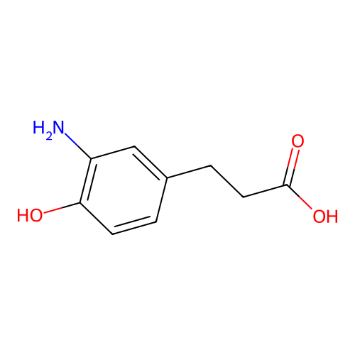3-(3-Amino-4-hydroxyphenyl)propanoic acid structure