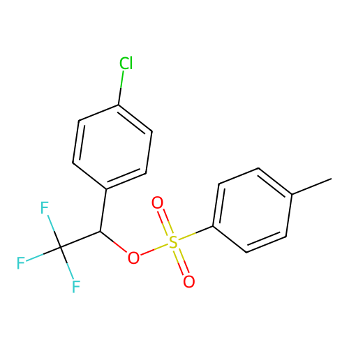 1-(4-Chlorophenyl)-2,2,2-trifluoroethyl 4-methylbenzenesulfonate structure