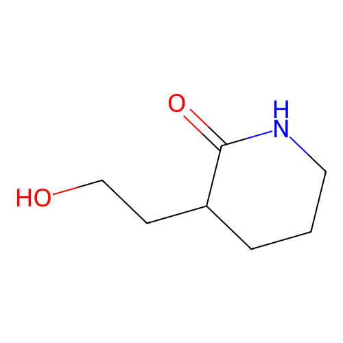 3-(2-Hydroxyethyl)piperidin-2-one structure