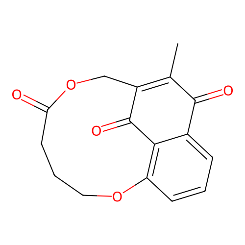 10-Methyl-2,7-dioxatricyclo[7.6.2.012,16]heptadeca-1(15),9,12(16),13-tetraene-6,11,17-trione structure