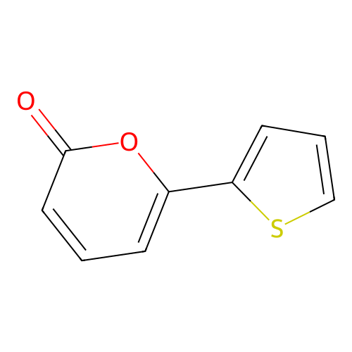 6-(2-Thienyl)-2h-pyran-2-one structure
