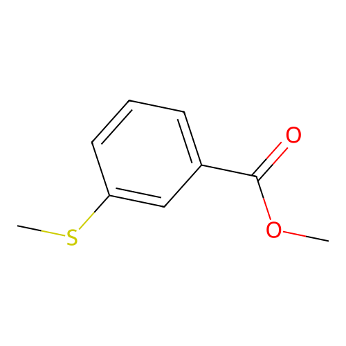 Methyl 3-(methylthio)benzoate structure