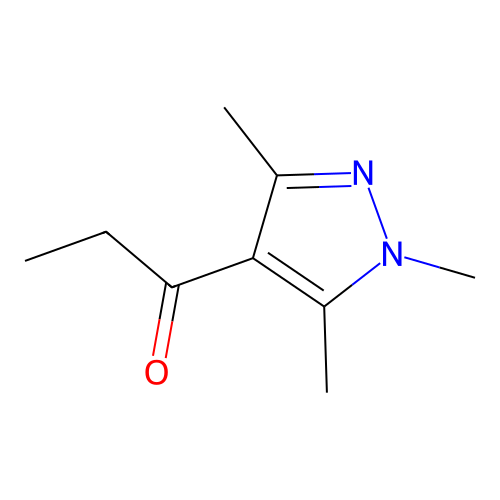 1-(trimethyl-1H-pyrazol-4-yl)propan-1-one structure
