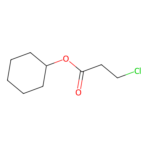 Cyclohexyl 3-chloropropanoate structure