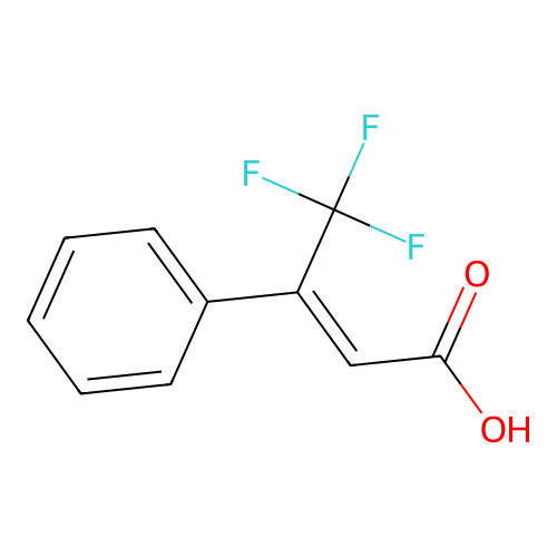 4,4,4-Trifluoro-3-phenylbut-2-enoic acid structure