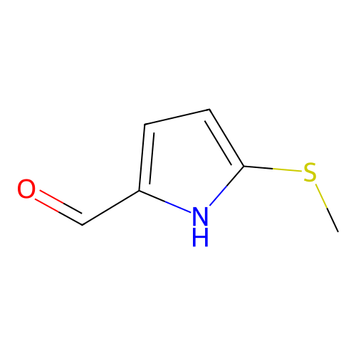 5-(Methylthio)-1H-pyrrole-2-carboxaldehyde structure