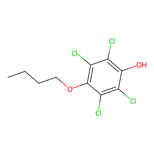 4-Butoxy-2,3,5,6-tetrachlorophenol structure