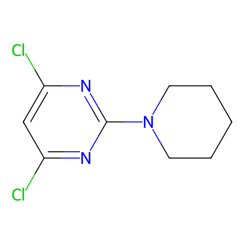 4,6-Dichloro-2-(piperidin-1-yl)pyrimidine structure