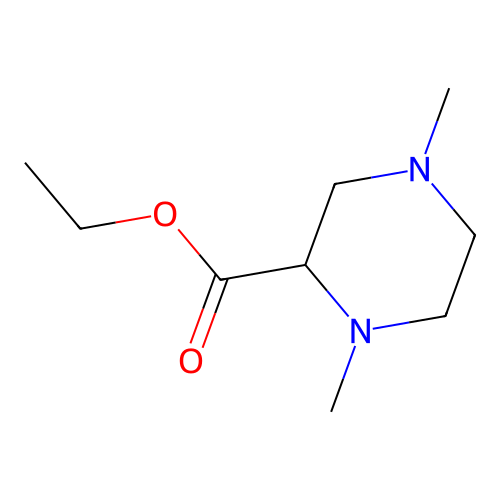 Ethyl 1,4-dimethylpiperazine-2-carboxylate structure