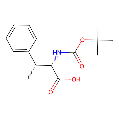 (2S,3R)-2-[(2-methylpropan-2-yl)oxycarbonylamino]-3-phenylbutanoic acid structure
