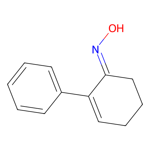 N-(2-phenylcyclohex-2-en-1-ylidene)hydroxylamine structure