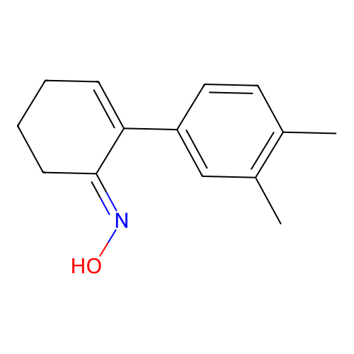 N-[2-(3,4-dimethylphenyl)cyclohex-2-en-1-ylidene]hydroxylamine structure