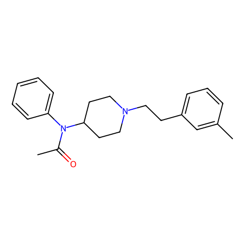 N-[1-[2-(3-Methylphenyl)ethyl]-4-piperidinyl]-N-phenylacetamide structure