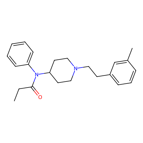 N-{1-[2-(3-Methylphenyl)ethyl]piperidin-4-yl}-N-phenylpropanamide structure