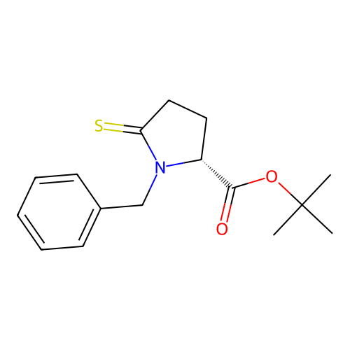 tert-Butyl (R)-1-Benzyl-5-thioxopyrrolidine-2-carboxylate structure