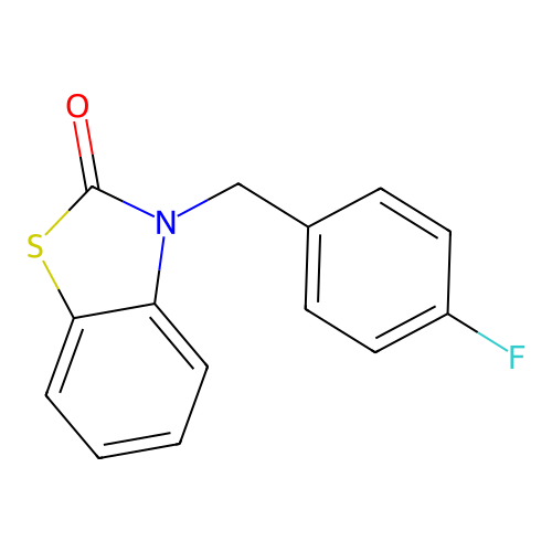 2(3H)-Benzothiazolone, 3-[(4-fluorophenyl)methyl]- structure