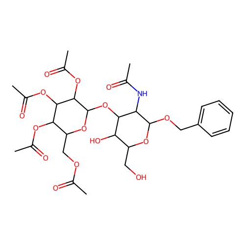 BENZYL 2-ACETAMIDO-2-DEOXY-3-O-(2,3,4,6-TETRA-O-ACETYL-BETA-D-GALACTOPYRANOSYL)-ALPHA-D-GLUCOPYRANOSIDE structure