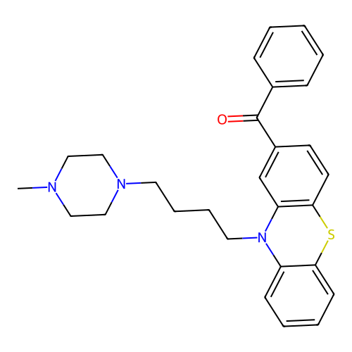 [10-[4-(4-Methylpiperazin-1-yl)butyl]phenothiazin-2-yl]-phenyl-methanone structure