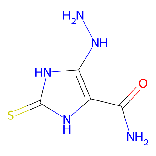 5-hydrazinyl-2-thioxo-2,3-dihydro-1H-imidazole-4-carboxamide structure