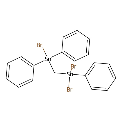Stannane, bromo[(dibromophenylstannyl)methyl]diphenyl- structure
