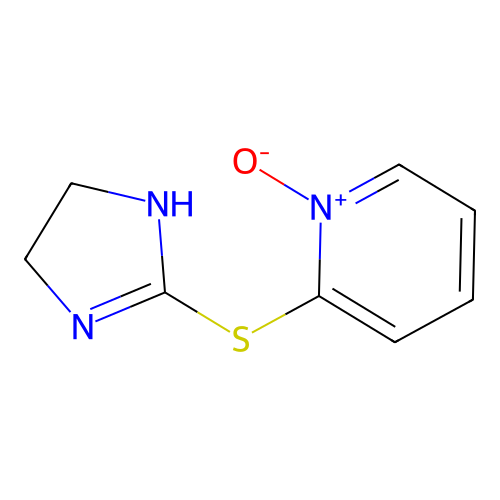 2-(4,5-dihydro-1H-imidazol-2-ylsulfanyl)-1-oxidopyridin-1-ium structure