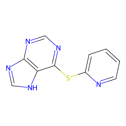 Purine, 6-(2-pyridylthio)- structure