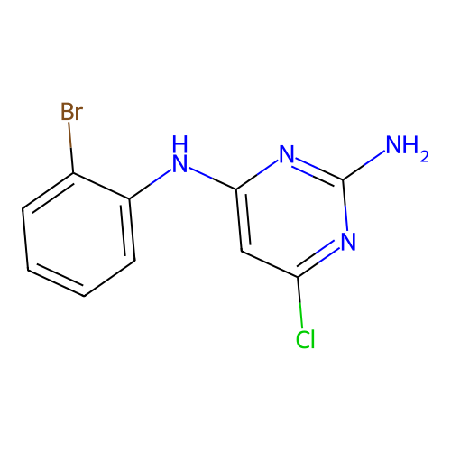 4-N-(2-溴苯基)-6-氯嘧啶-2,4-二胺 structure