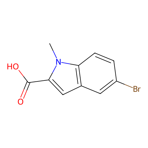 5-Bromo-1-methyl-1H-indole-2-carboxylic acid structure