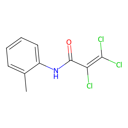 2,3,3-trichloro-N-(2-methylphenyl)prop-2-enamide structure