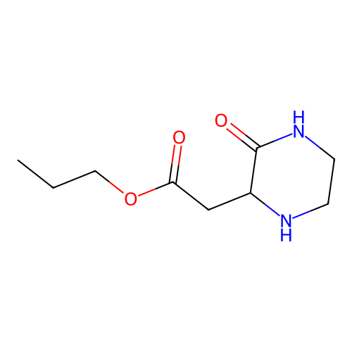 Propyl 2-(3-oxopiperazin-2-yl)acetate structure