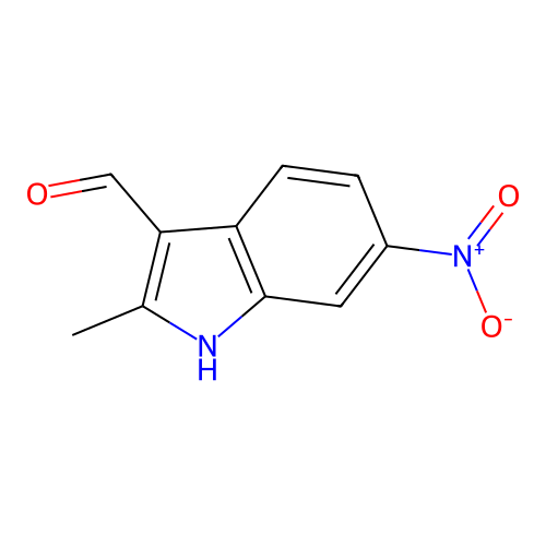 2-methyl-6-nitro-1H-indole-3-carbaldehyde structure