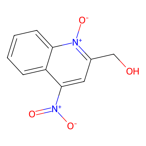 (4-Nitro-1-oxidoquinolin-1-ium-2-yl)methanol structure